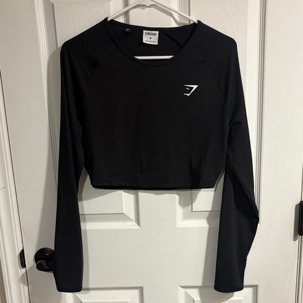 Gymshark Black Long Sleeve Athletic Top